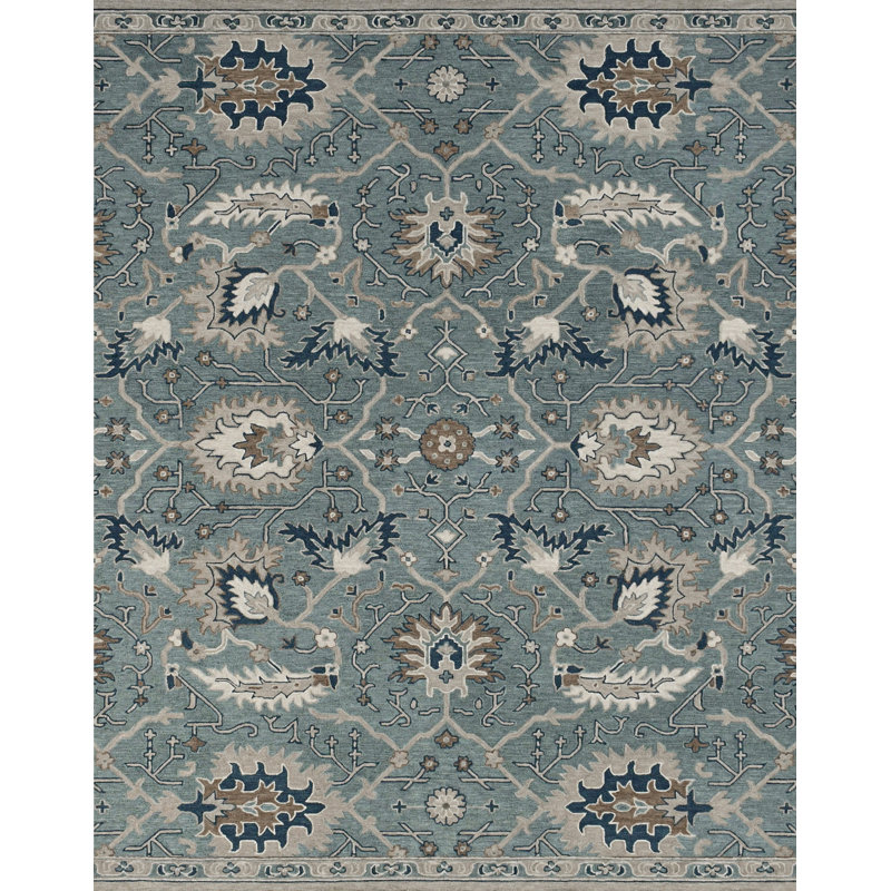 Blair Oriental Hand Hooked Area Rug, Rectangle 7'6" x 9'6"