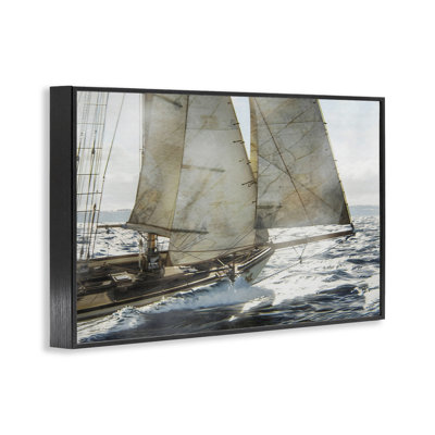 «Ship Sails In Motion», estampe numérique, design par LSR Design Studio