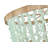 Dune Six-Light Hand-Strung Sea Glass Single Tier Chandelier