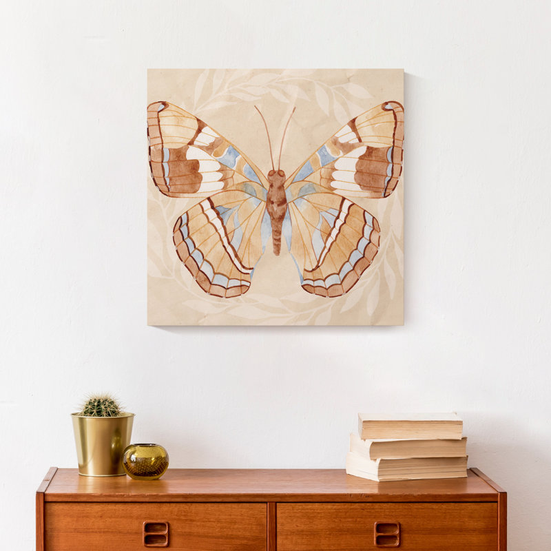 «Boho Butterfly» sur toile, H 12 po x l 12 po x P 1,25 po