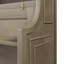 Lit escamotable simple avec bureau et tablettes de rangement, gris délavé