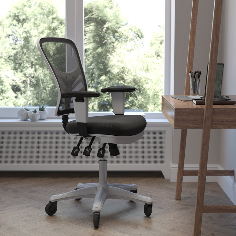 Chaise ergonomique , Noir, Gris foncé