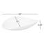 Sorrento Murano Glass Oval Vessel Bathroom Sink