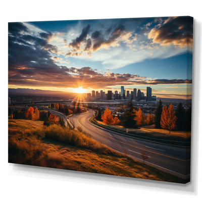 Denver The Majesty Of The Rocky Mountains II - Denver Framed Canvas Print Wall Art