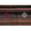 Handwoven Kilim Area Rug 5x10 with Multicolor Accents