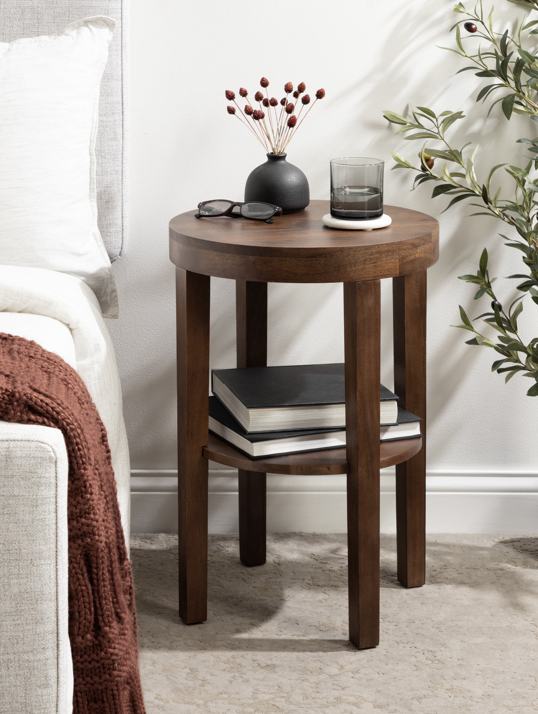 Wade Logan® Britnye Solid Wood End Table & Reviews | Wayfair