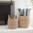 Banana Leaf Handmade String Detail Decorative and Functional Storage Basket with Handles