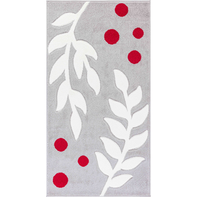 Gray Modern Rug, Nature Print Easy to Clean Rug For Living Room, Dining Room, Bedroom, Kitchen, Rectangle 120 x 170 cm