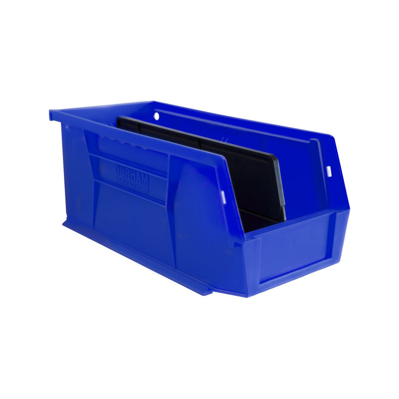 Rebrilliant Quinto Plastic Decorative Bin, 5.72 qt, Blue