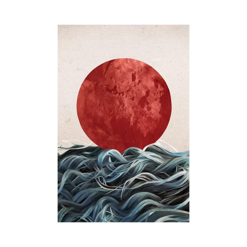 Sunrise In Japan by Ruben Ireland - Wrapped Canvas Gallery-Wrapped Canvas Giclée, 66.04 cm H x 45.72 cm W x 3.175 cm D