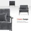 Fauteuil de réception en chenille avec structure en métal, méridienne ergonomique-93146376