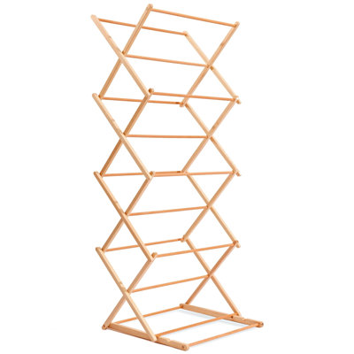 Wood Foldable Freestanding Drying Rack