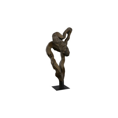 Cast Teak Root Sculpture, Resin, Bronze
