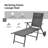 Wynot Outdoor Metal Chaise Lounge