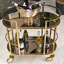 Savannah Breeze Serving Cart - Bright Gold