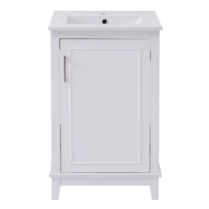 Rangement pour salle de bain Swayder, Blanc