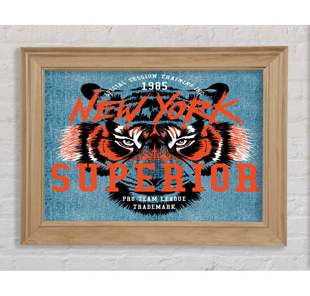 New York Tiger Superior - Bilderrahmen Kunstdrucke