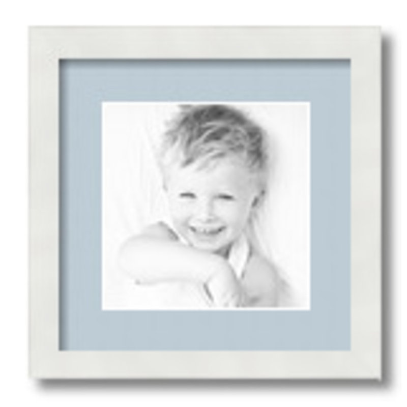 Matte Picture Frame with Mat, Baby Blue, 24" W x 24" H