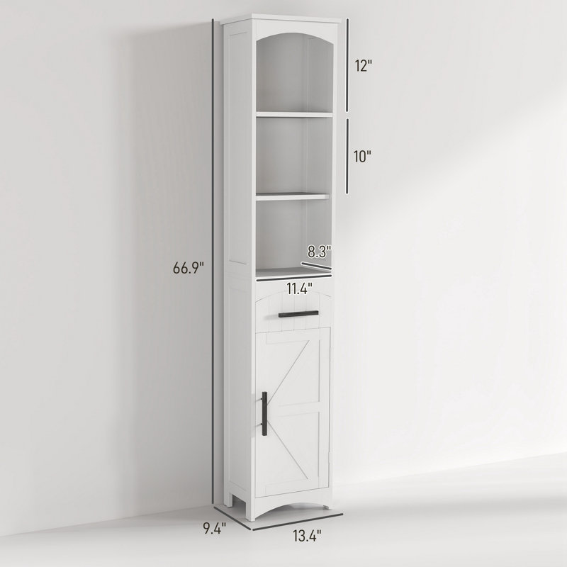 Armoire étroite avec tiroir