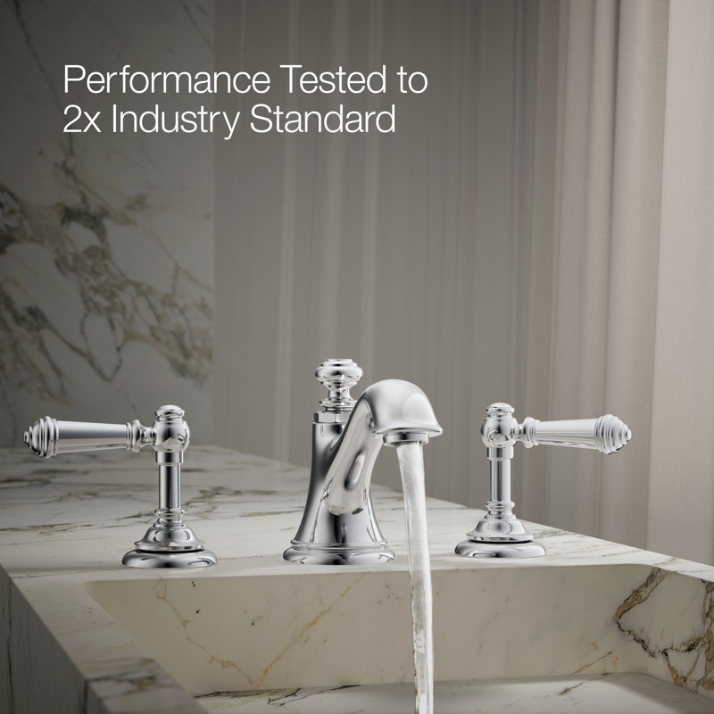 Artifacts Bathroom Sink Spout with Bell Design, Polished Chrome