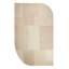 Rug Wool Geometric Area Rug in Beige