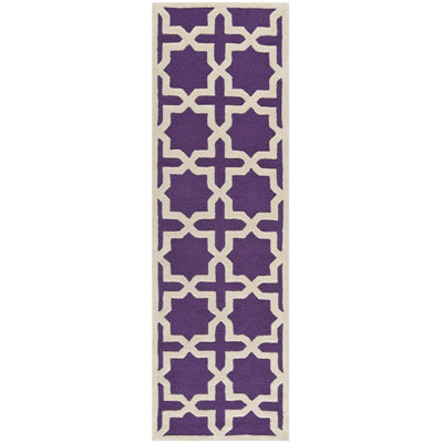 Igna Wool Purple Area Rug