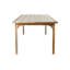Table de salle à manger d'extérieur rectangulaire L 102 po x l 40 po Serenique