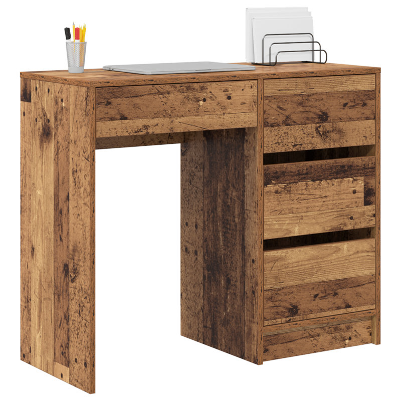 Writing Desk Engineered Wood Medium, Old Wood