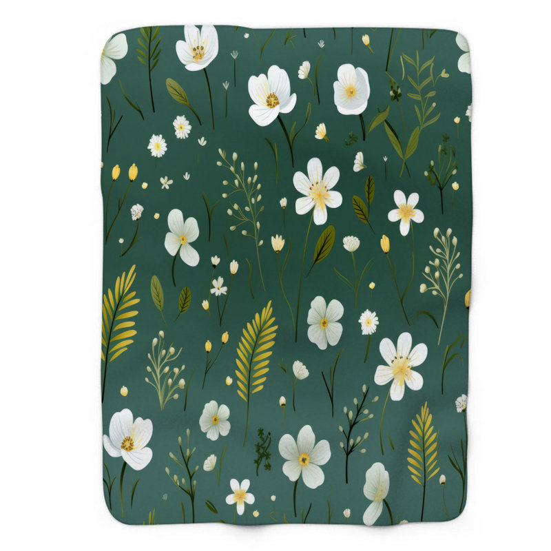 Cute Blossoms - 1 Piece Premium Blanket, 50" W x 60" L