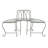 Hounsfield Iron Outdoor Bench-73554450