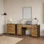  Ensemble de bureau de ferme moderne 2 pièces - chêne rustique
