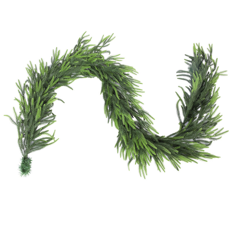 Guirlande de Noël réaliste de 6 pi avec guirlande de Noël artificielle de 72 po Norfolk, Individuel, 6'