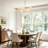 6- Light Dimmable 33.9'' W Dining Room Chandelier