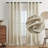 Light Filtering Semi-Sheer Faux-Linen Grommet Curtains 2 Panels Set-206557220-206557227