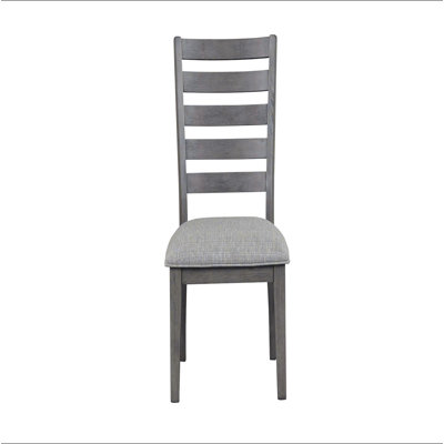 Chaise de salle à manger décontractée avec dossier échelle (ensemble de 2)