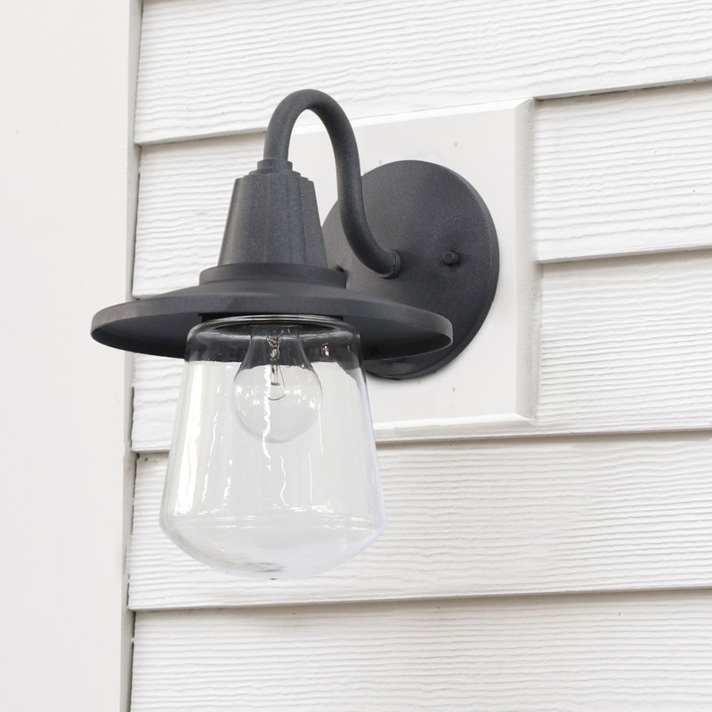 Luminaire de grange d'extérieur H 12,6 "Barys, H 12,62 po x l 9 po x P 10,39 po