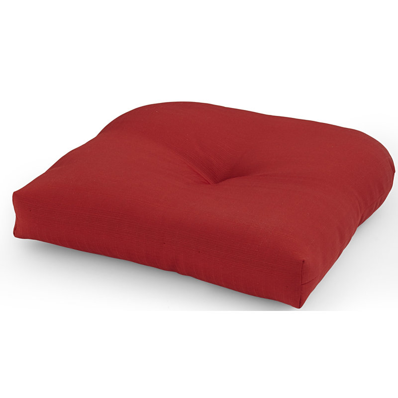 Outdoor 5'' Dining Chair Seat Cushion, Red