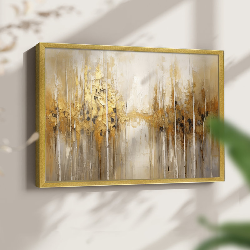 Abstrait, série Cxxv, reproduction encadrée, H 11 po x l 14 po