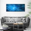 Blue Lines - No Frame Print on Canvas