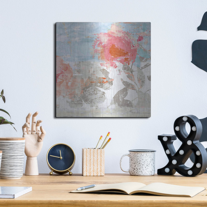 «Spring Fling No 1» par Suzanne Nicoll, art mural en métal, 36 po x 36 po, H 12 po x l 12 po