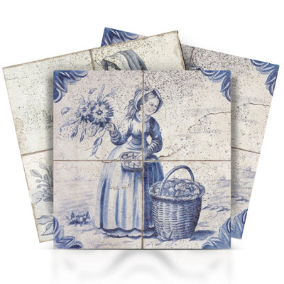 7'' W x 7'' L Vinyl Peel and Stick Mosaic Tile