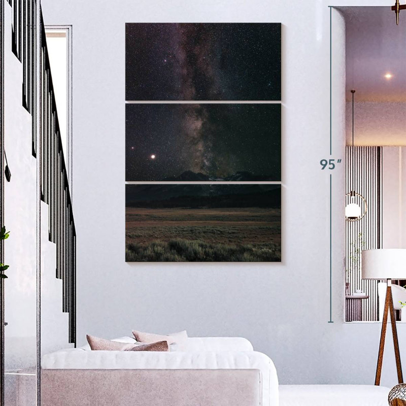 Oberle Milky Way In Sawtooth Mountains, 65" H x 42" W