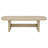 Beige Oak Coastal Rectangular Cocktail Coffee Table