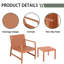 Ensemble de meubles en PP deux pièces, 1 chaise et 1 table basse, intérieur / extérieur-1341556185