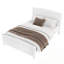 Lit plateforme double avec lattes de soutien et structure solide-877581689
