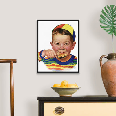 Norman Rockwell " Beanie " by Norman Rockwell Painting Print