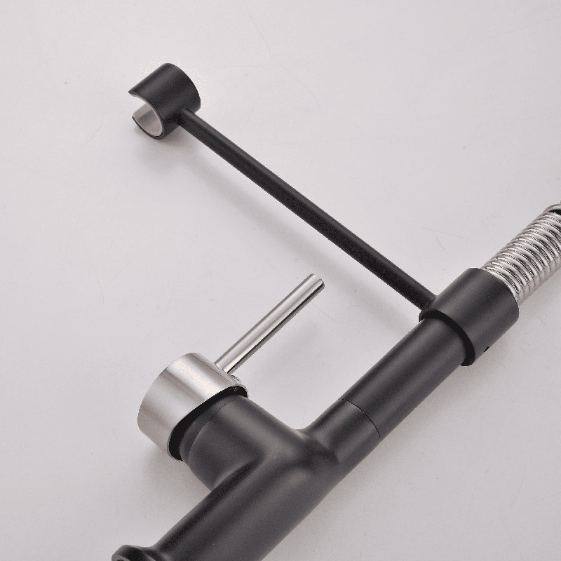 KIKO HOME Pull Down Kitchen Faucet, Brushed Nickel