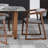 16.92 " H Faux Leather Upholstered Ash Solid Wood Dining Chair