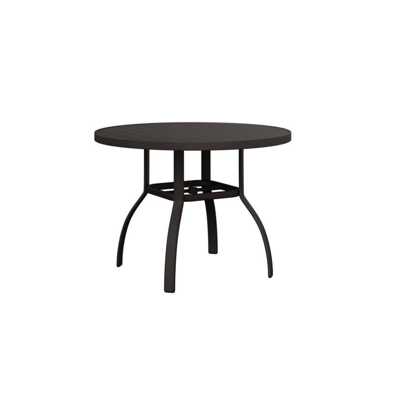 Table de salle à manger ronde Berlin, Graphite moucheté