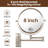 Wall Mounted 8"Makeup Mirror With 1X/10X Magnification Makeup Mirror-1803749014